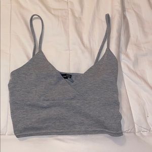Grey crop top